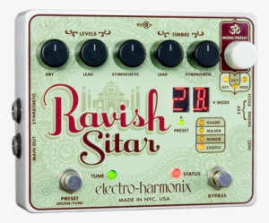 Electro-harmonix Ravish Sitar Pedal - Electro-harmonix Ravish Sitar Emulator Pedal #2509697