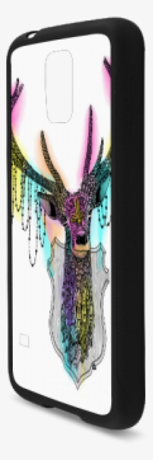 Watercolor Deer Head, Ornate Animal Drawing Rubber - Mobile Phone Case #2509890