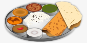 Clip Royalty Free Collection Of Gujarati Thali High - Indian Food Png Clipart #2510808