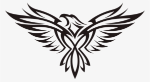 Spirit Animal Tattoo Designs - Tribal Flying Eagle Tattoo #2511077