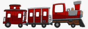 Train Png Pic - Train With Caboose Cartoon #2511258