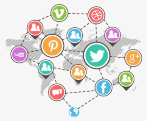 Vector Black And White Stock Benefits Of Betterlyf - Social Media Connecting Png #2511260