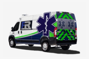 Nextwav Ambulance Fr Branded Rear Corner No Background - Compact Van #2511915