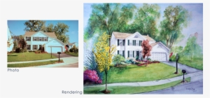 Home Portrait By Loraine King - Painting #2513489