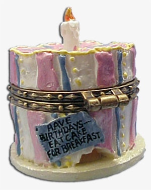 1st Edition Boyds Uncle Beans Treasure Box Bailey's - Birthday Cake #2514625