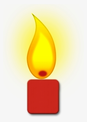 Single Birthday Candle Png Download - Candle Light Clip Art Png #2514692