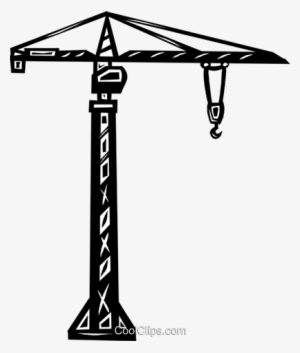 Crane Clipart Building Construction - Tower Crane Silhouette Png #2517420