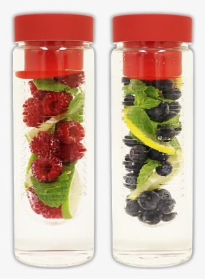 Fruit Infuser Glass Water Bottle [double Pack Special] - Glass Bottle #2517800