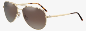 Santos De Cartier Sunglassesmetal, Brushed Golden Champagne - Cartier Mens Sunglasses Gold #2517974