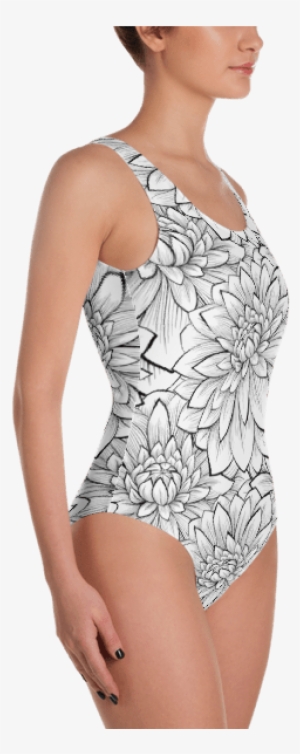 Ladies' Fun Wear Sexy White Lotus Flower One Piece - Swimsuit Mockup Free #2518298 Ladies' Fun Wear Sexy White Lotus Flower One Piece - Swimsuit Mockup Free #2518298