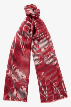 Riva Stripe Floral Jacquard Scarf - Scarf #2518463