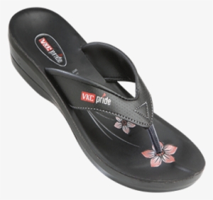 Vkc Pride Black Slippers For Women-102 - Nallur Shopping #2518861