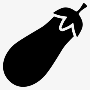 Eggplant Vector - Eggplant Clipart Silhouette #2519681