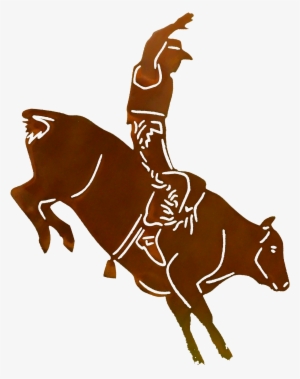 Bull Rider Larger Image - Wyoming Football Logo Png #2519870