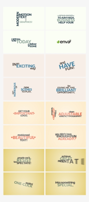 Clean Kinetic Typography - Kinetic Typography #2520347