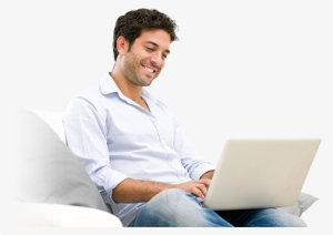 Laptop With Man Png - Man With Laptop Png #2520860