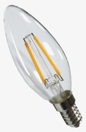 An Incandescent Light Bulb Is A Led Light Bulb Which - Idealed Led Žárovka E14 4w Svíčka Čirá Teplá Bílá #2522321