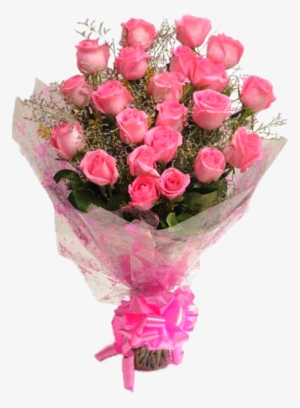Bunch Of 20 Pink Roses Myflowergift - Good Morning New Pink Roses #2522857