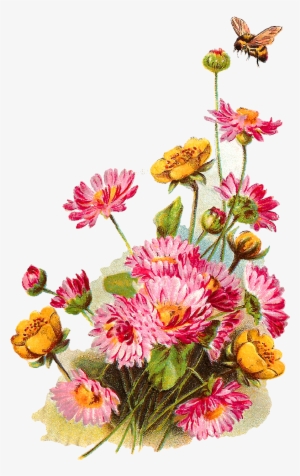 The Second Digital Flower Image Is Of A Bunch Of Pink - Flower Background Png #2522998