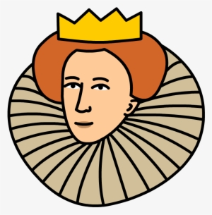 Queen Clipart Head - Queen Elizabeth 1 Cartoon - Free Transparent PNG ...