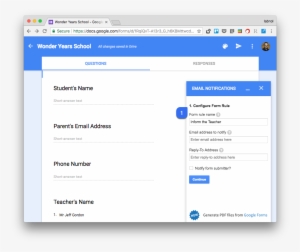 Google Forms Email Rule - Google Forms #2523277