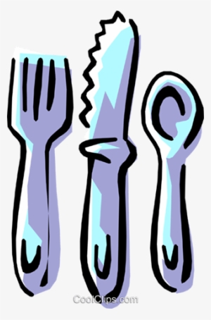 Knife, Fork, And Spoon Royalty Free Vector Clip Art #2523481