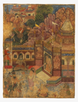 A Supplicant At A Hindu Temple - Painting #2523794