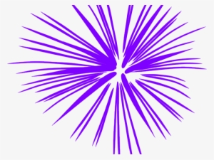 Fireworks Clipart Purple - Transparent Background Firework Clipart #2524635