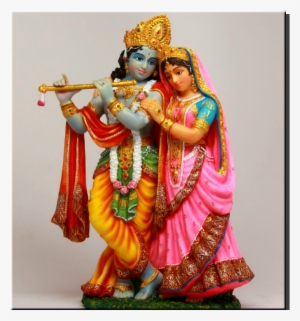 Миниатюра Индийские Божества - Radha Krishna Statue In Marble #2525004