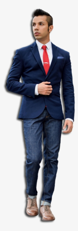 If Your Office Environment Has A More Casual Setting, - Dark Blue Tailored Suit #2525270