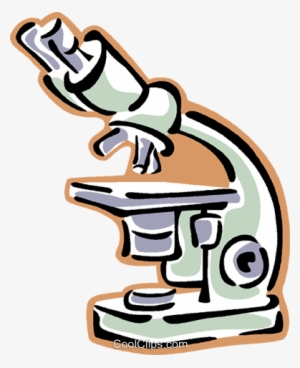 Microscope Royalty Free Vector Clip Art Illustration - Laboratory Tools Clipart Png #2526207