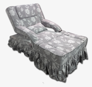 Electric Skirt Draped Fabric Foot Massage Sofa- Flower - Textile #2526236