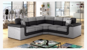 Symphony Corner Sofa - Symphony White And Grey Corner Sofa #2526499