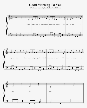Sheet Music Picture - Good Morning To You Song #2526733