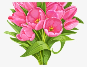 Tulip Clipart Flower Bokeh - Transparent Background Bouquet Of Flowers Clipart #2526949