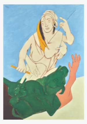 Tyeb Mehta Woman On Rickshaw Painting #2527950