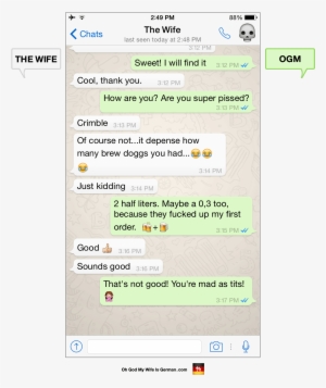 Funny Whatsapp Messages Germany Oh God Wife Is German - Funny Post For Whats App #2529206
