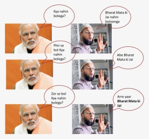 Modi Owaisi Dialogue - Asaduddin Owaisi #2529256