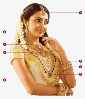 Kerala Nair Jewellery Showcase - Gajra Hairstyle Open Hair #2529303