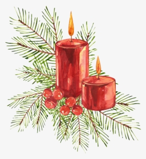 Christmas Candle Png Transparent - Christmas Candle Illustration #2529775