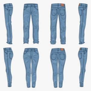 Blue Jeans Vector - Calça Vetor - Free Transparent PNG Download - PNGkey