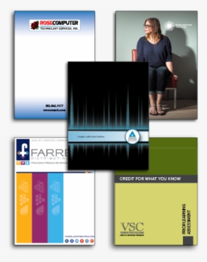 Collage Of Five Printed Presentation Folders - Vermont #2531300