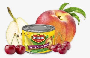 Cherry Mixed Fruit - Del Monte Cherry Mixed Fruit In Natural Cherry Flavored #2531540