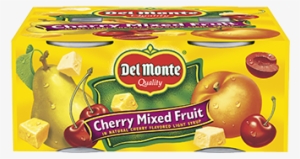 Del Monte Very Cherry Mixed Fruit, 4 Oz Cups 4 Packs #2532320