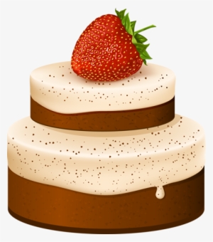 Chocolate Cake Clipart Cupcake Frosting - Straberry Cake Clipart Free #2532634
