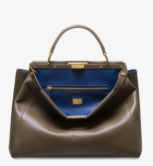 Canada Fendi Taupe Iris Blue Peekaboo Large Bag C4e7c - Handbag #2533505