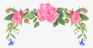 Flower Border Transparent Decorative - Flores Viñetas #2533845