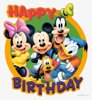Happy Birthday With Disney Cartoon - Disney Birthday #2534087