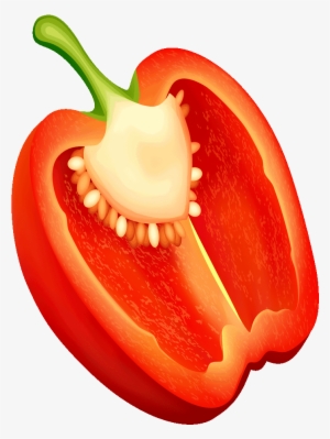 Pepper Clipart Red Fruit - Red Pepper Clipart Png #2534864