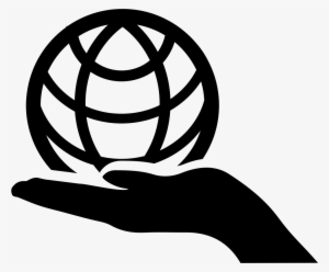 Globe On Hand - Globe In Hand Icon #2535474